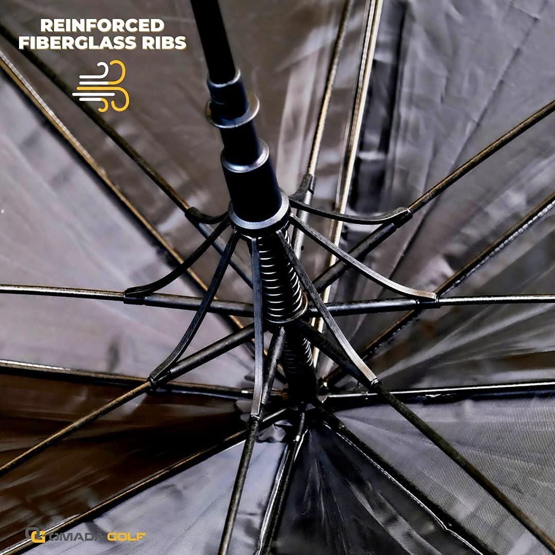 Paraguas de Golf OMADA UV Negro 172.72 cm Doble Capa