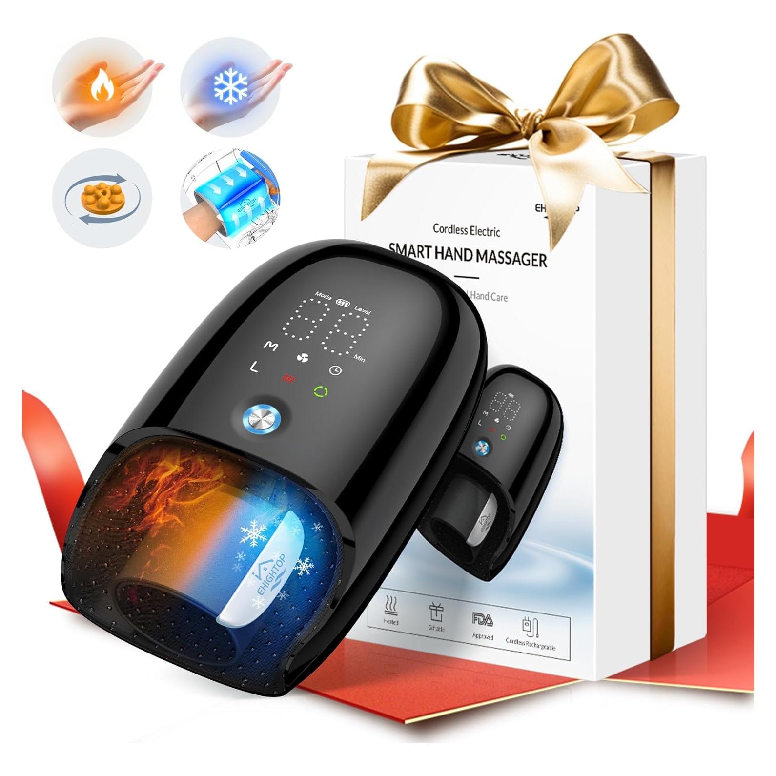 Masajeador de Manos Ehightop RV3003B con Calor y Compresión