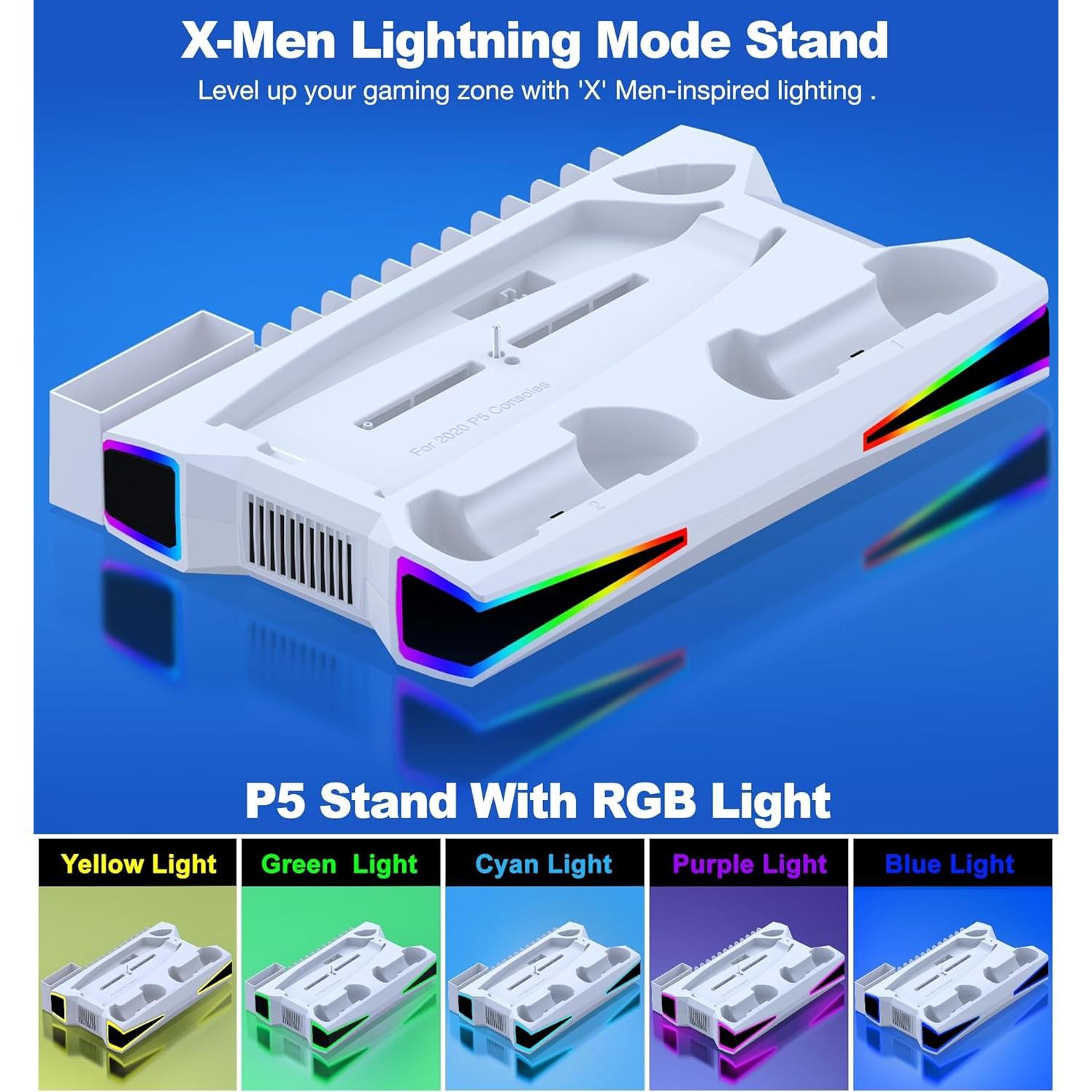 Soporte de Enfriamiento Kawaye PS5 Slim con Cargador Doble