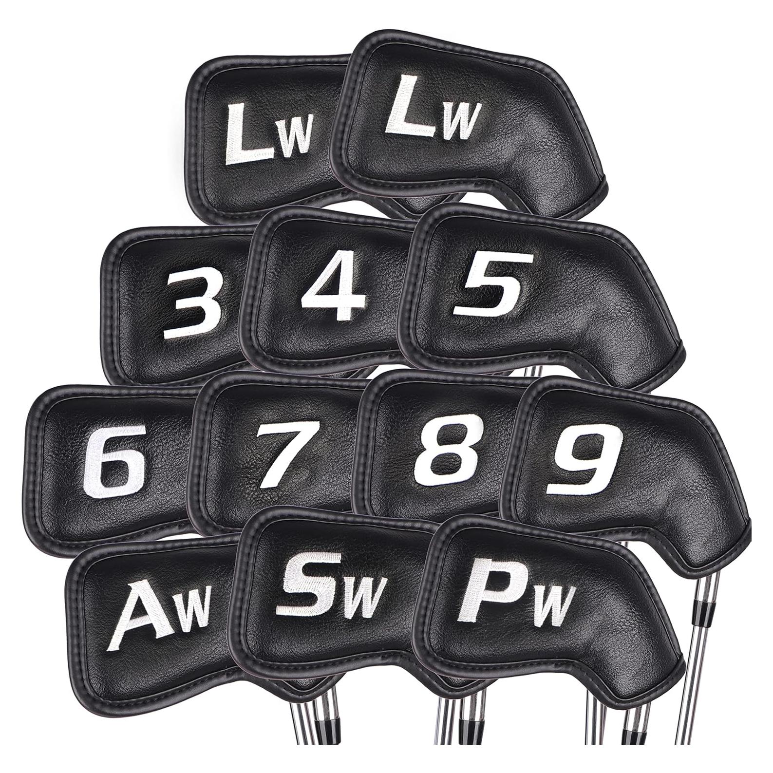 Fundas de Golf CHAMPKEY Premium 12 Piezas Hierro Negro