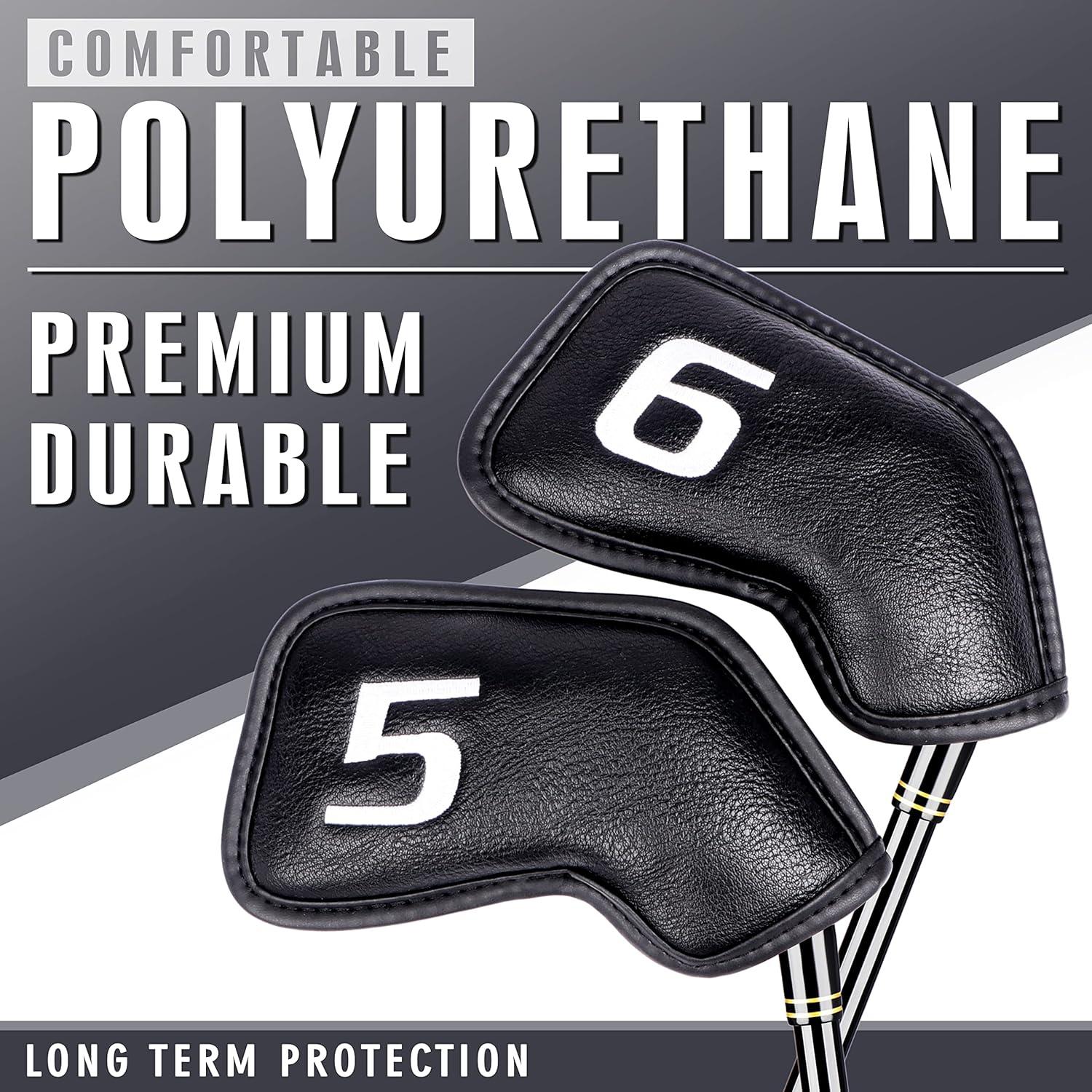 Fundas de Golf CHAMPKEY Premium 12 Piezas Hierro Negro