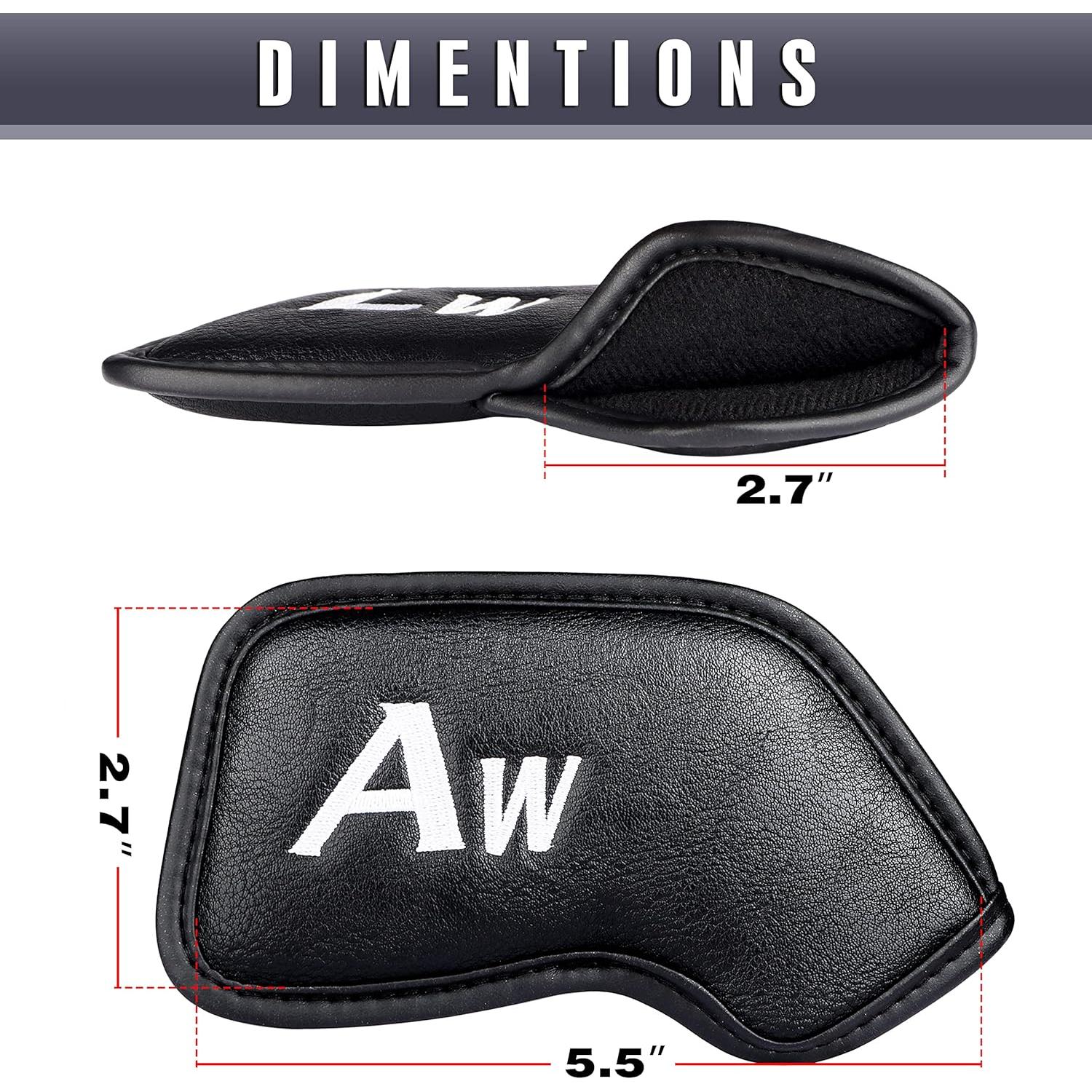 Fundas de Golf CHAMPKEY Premium 12 Piezas Hierro Negro