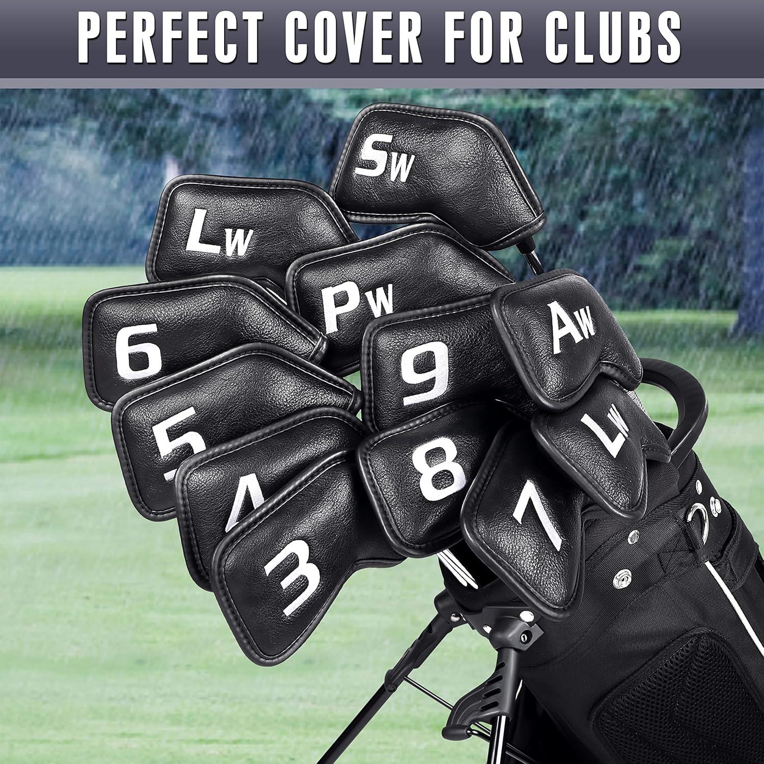 Fundas de Golf CHAMPKEY Premium 12 Piezas Hierro Negro