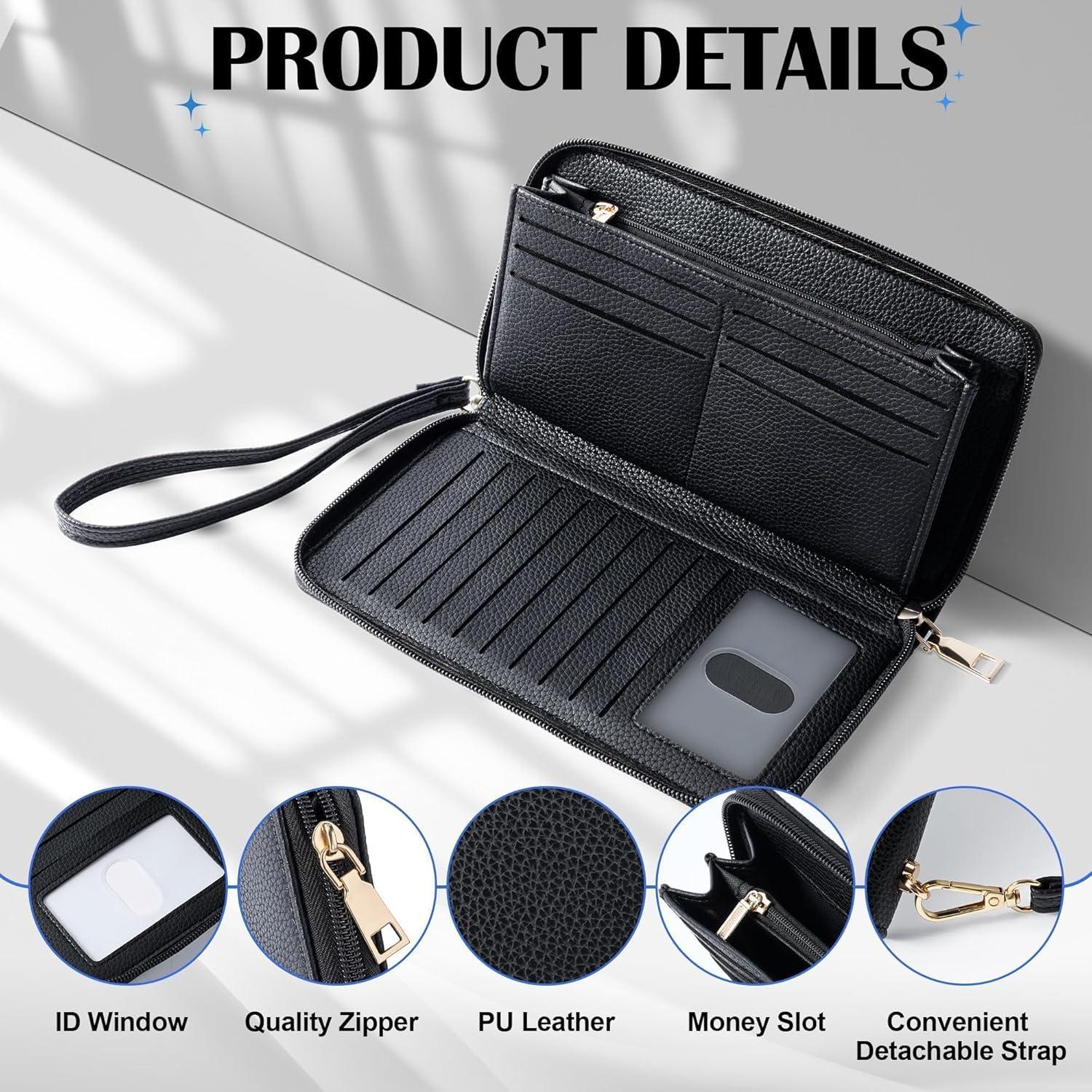 Billetera Chelmon para Mujeres con Bloqueo RFID de Cuero