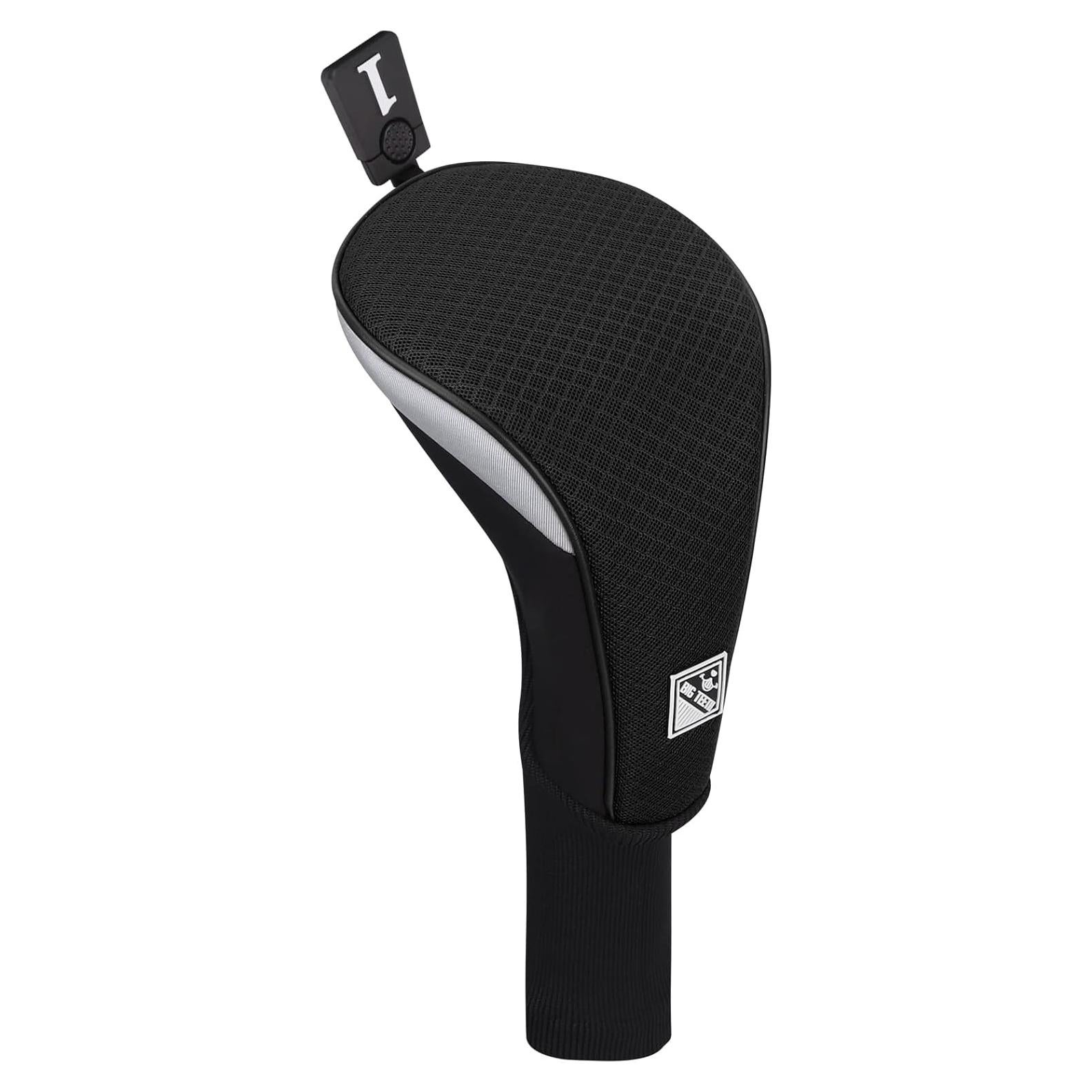 Cubierta de Driver de Golf Big Teeth Negra y Roja 33x14.5cm