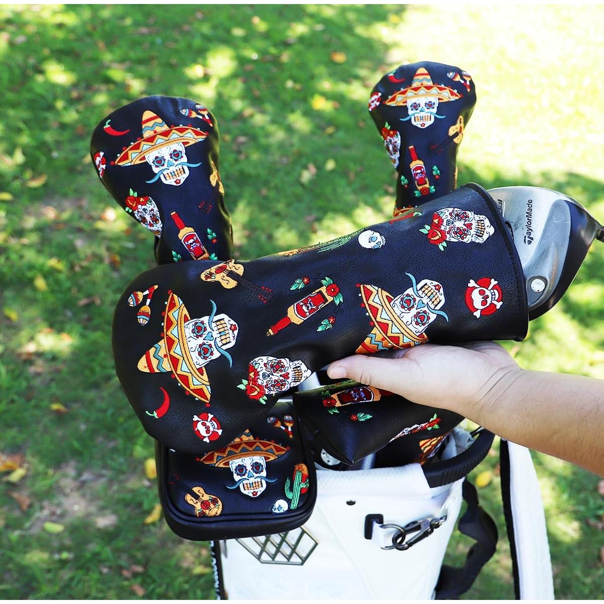 Cubierta de Cabeza de Golf Acebirdie Calavera de Azúcar 1 Pieza