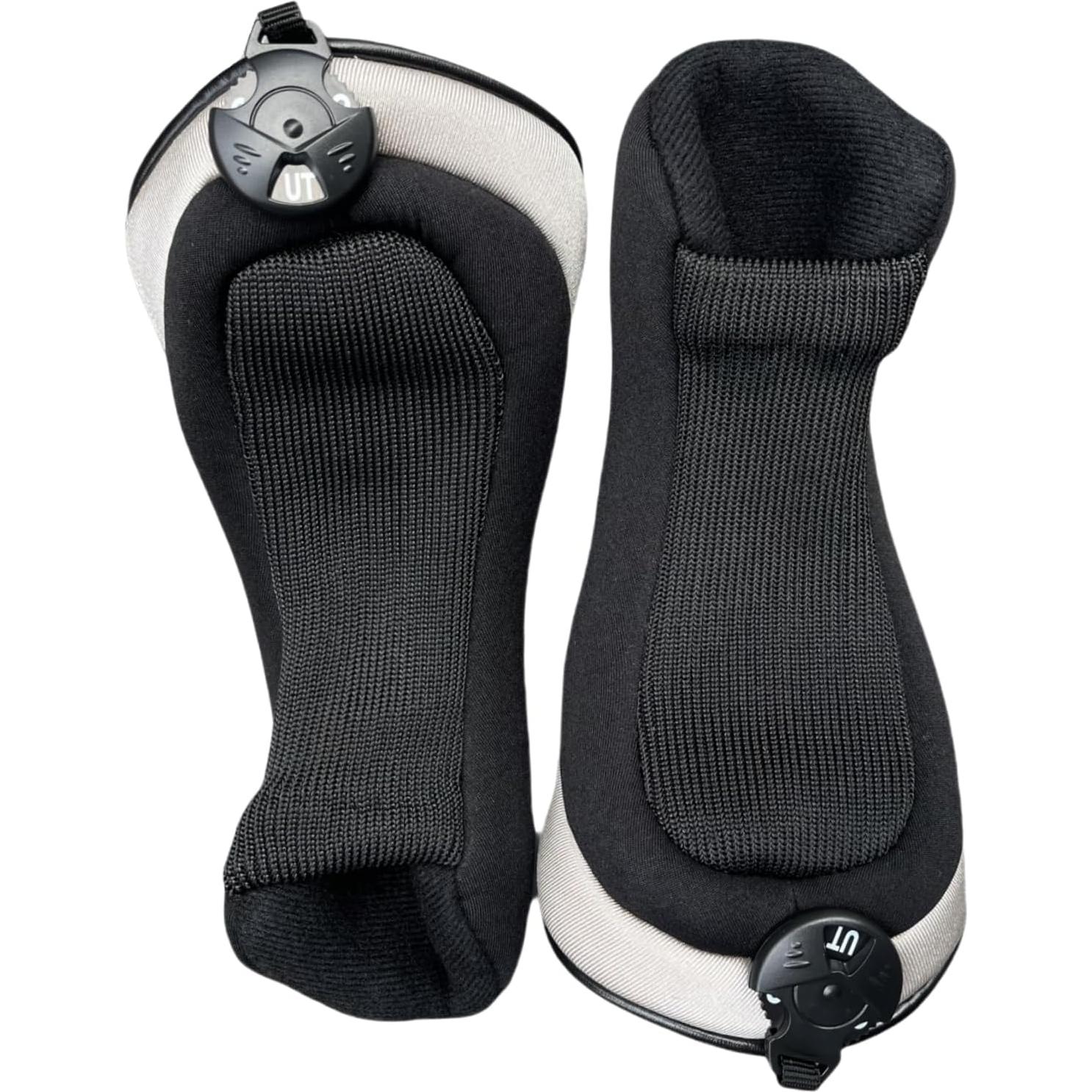 Juego de 2 Fundas Híbridas de Golf WTLJQQY Negras con Etiqueta