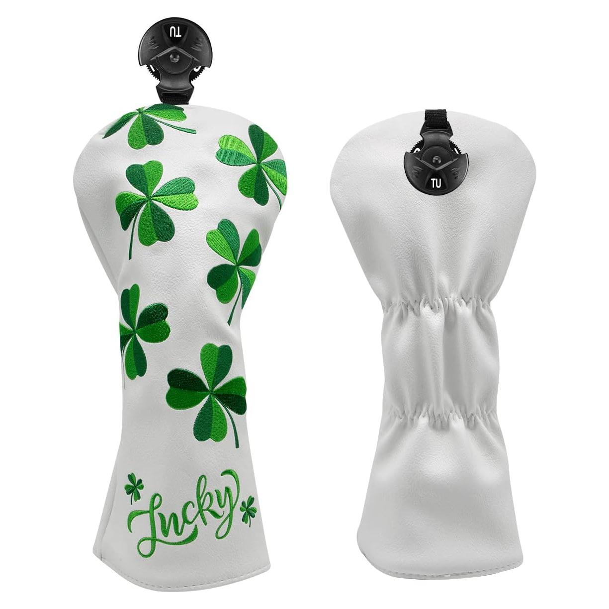 Cubiertas de Cabeza de Golf Aliennana - Cuero Premium, Bordado