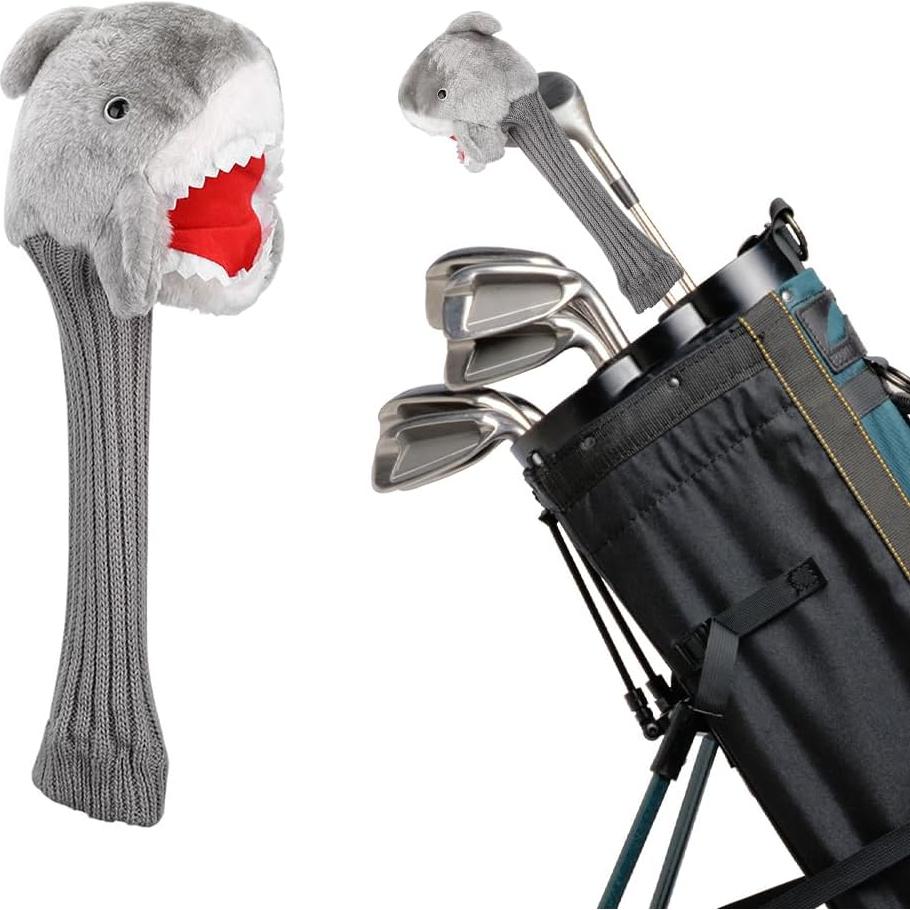 Cubierta de Cabeza de Golf Joyzan Tiburón Tela de Felpa