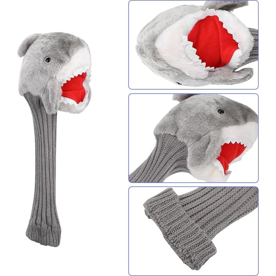 Cubierta de Cabeza de Golf Joyzan Tiburón Tela de Felpa