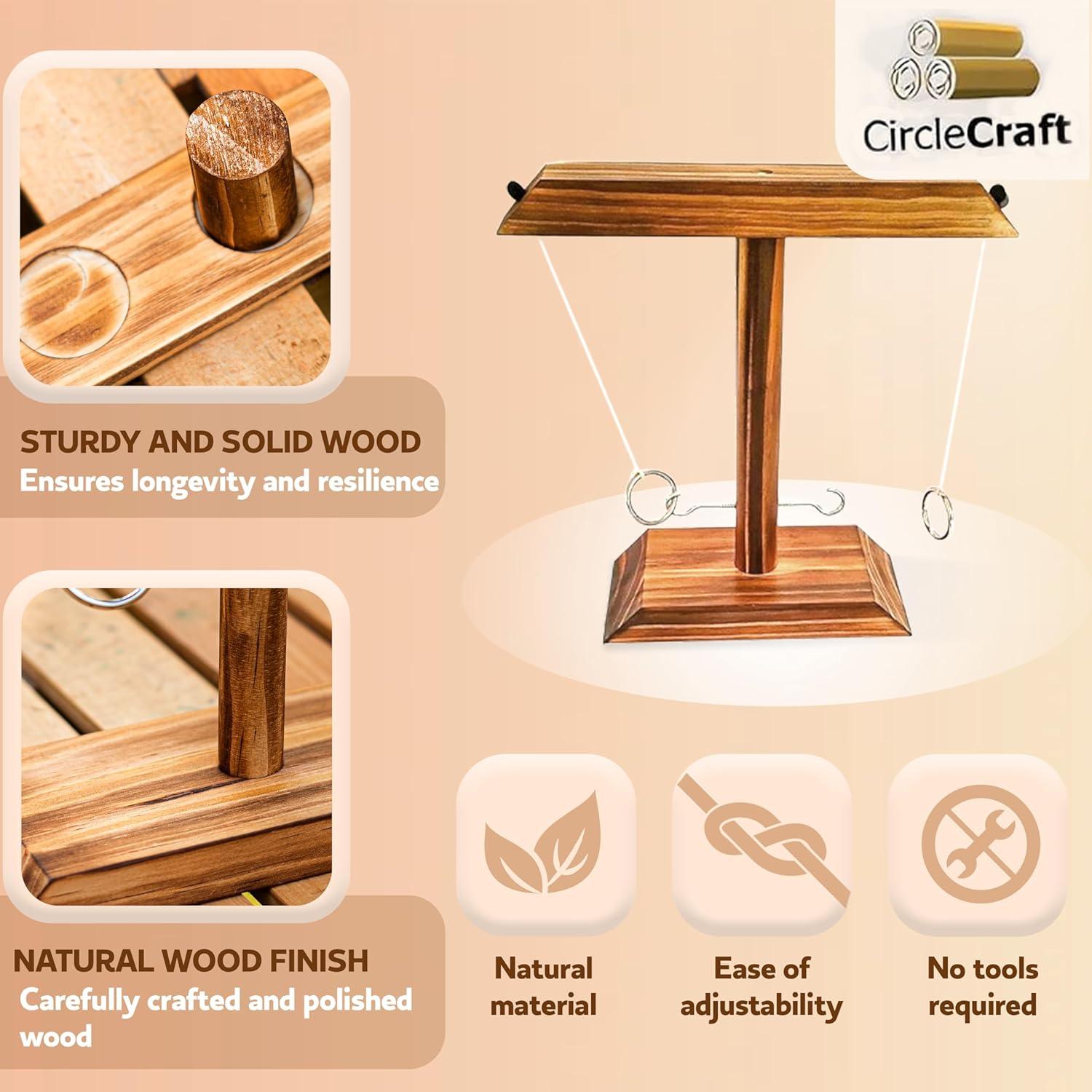 Juego de Lanzamiento de Aros CircleCraft CC-Ringtoss Madera