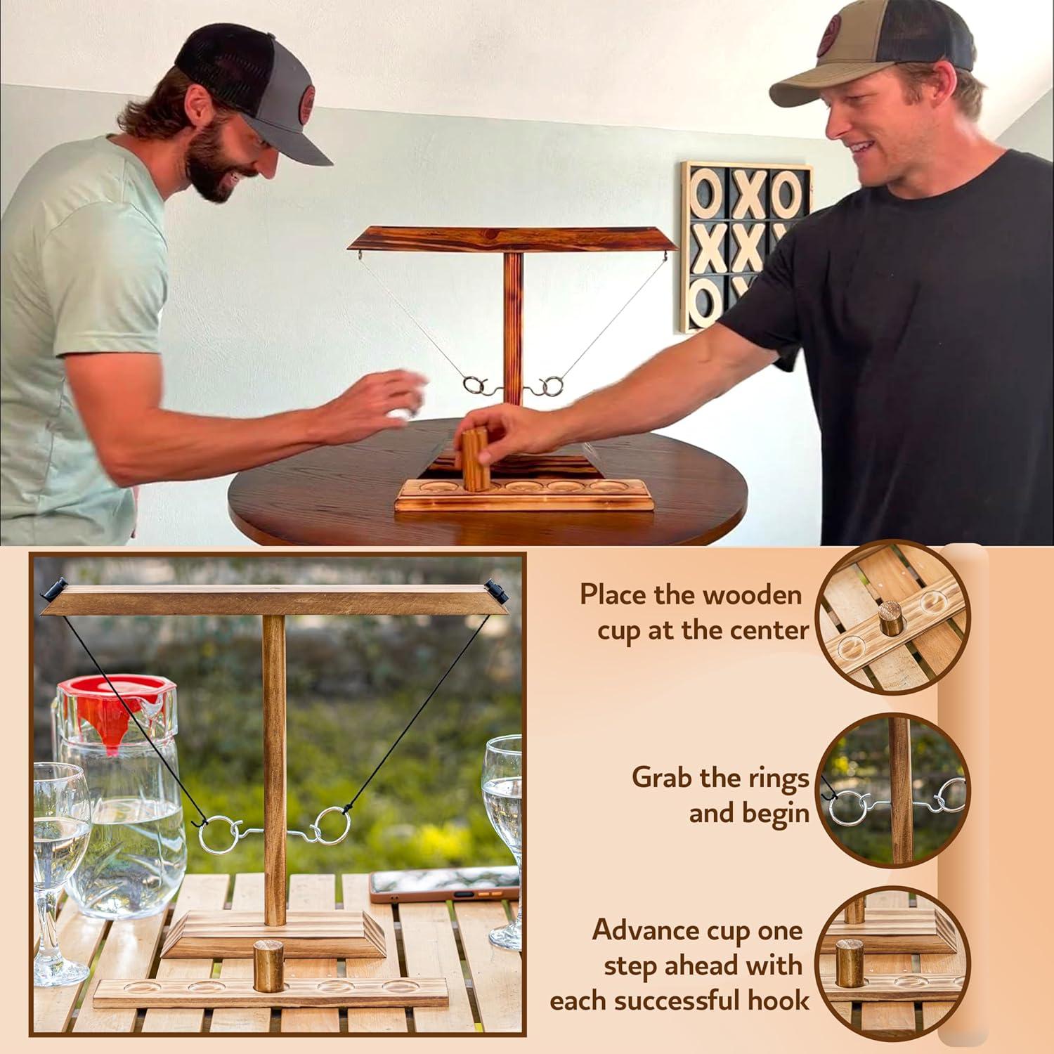 Juego de Lanzamiento de Aros CircleCraft CC-Ringtoss Madera