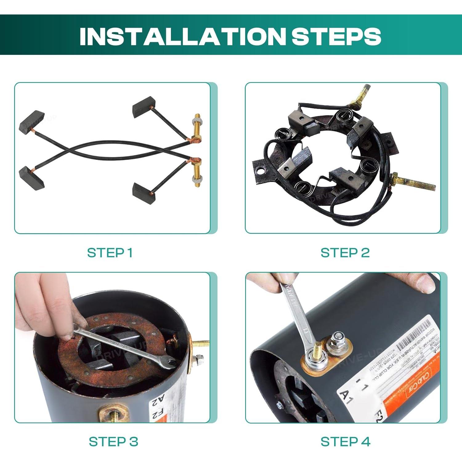 Kit de cepillos de motor Drive-up para carrito de golf 36/48V