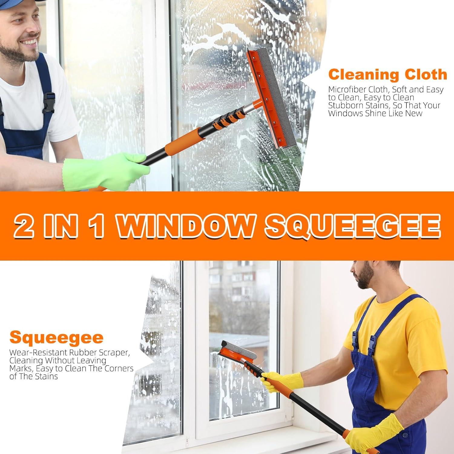 Kit de Limpieza de Autos LAANPOLE con Mango Telescópico 6m