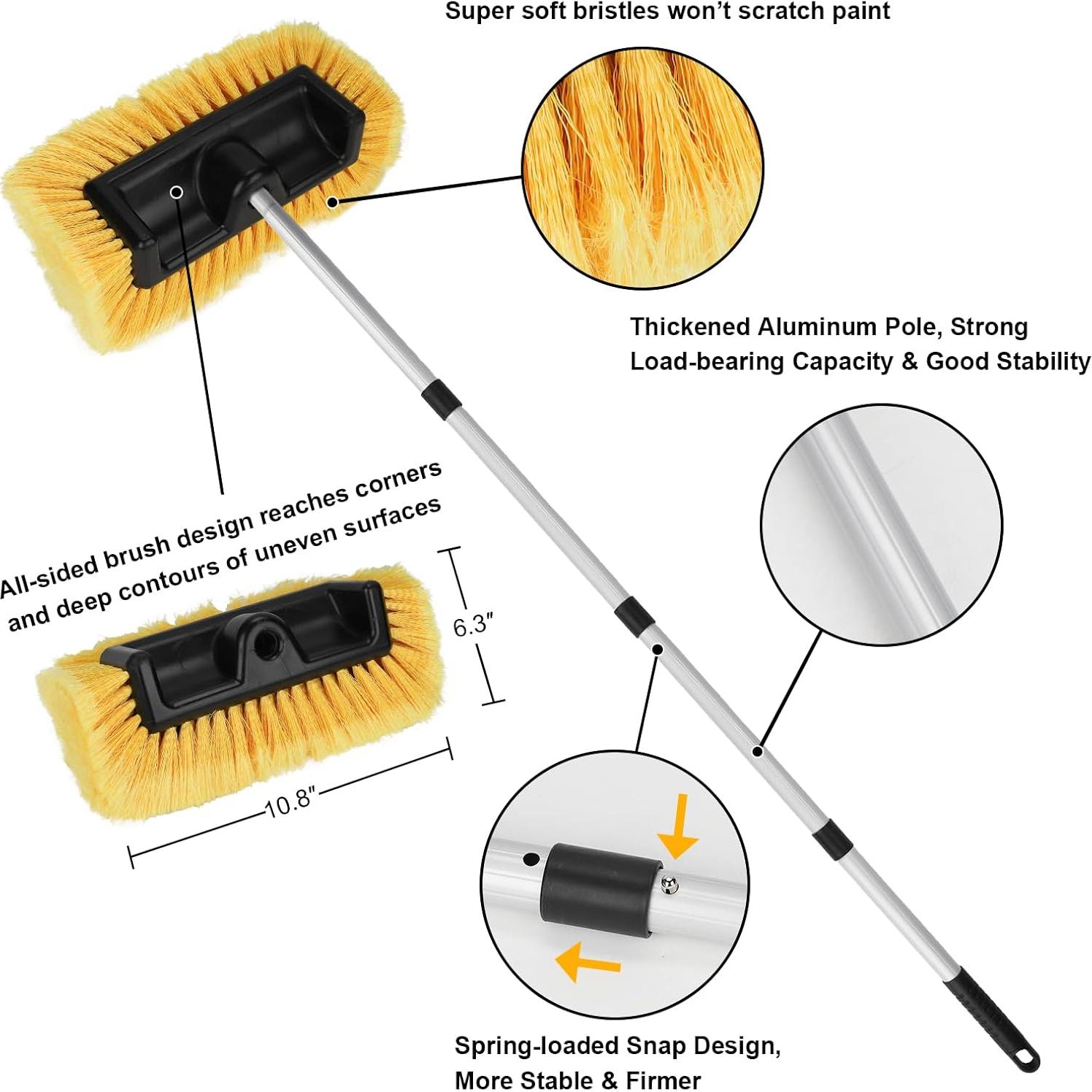 Kit de Lavado de Autos Vextronic 14PCS - Cepillos y Toalla