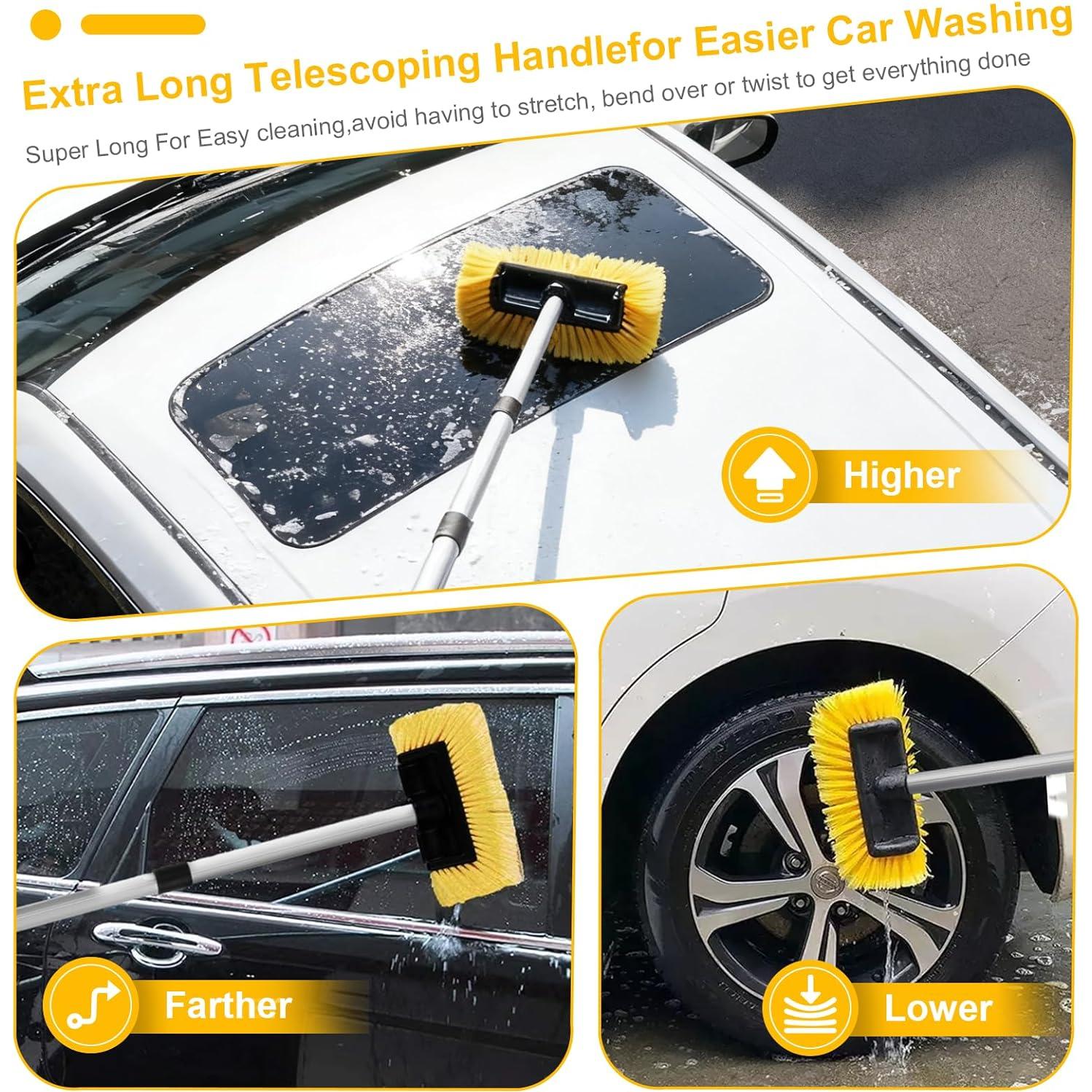 Kit de Lavado de Autos Vextronic 14PCS - Cepillos y Toalla