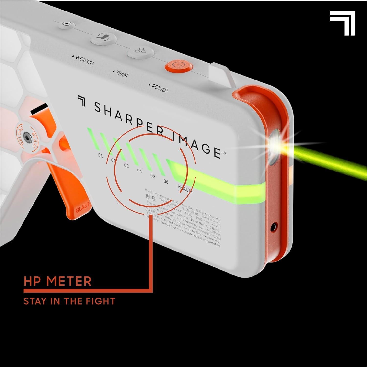 Juego de Blasters Laser Tag Sharper Image - Paquete de 4, Alcance 33.5m