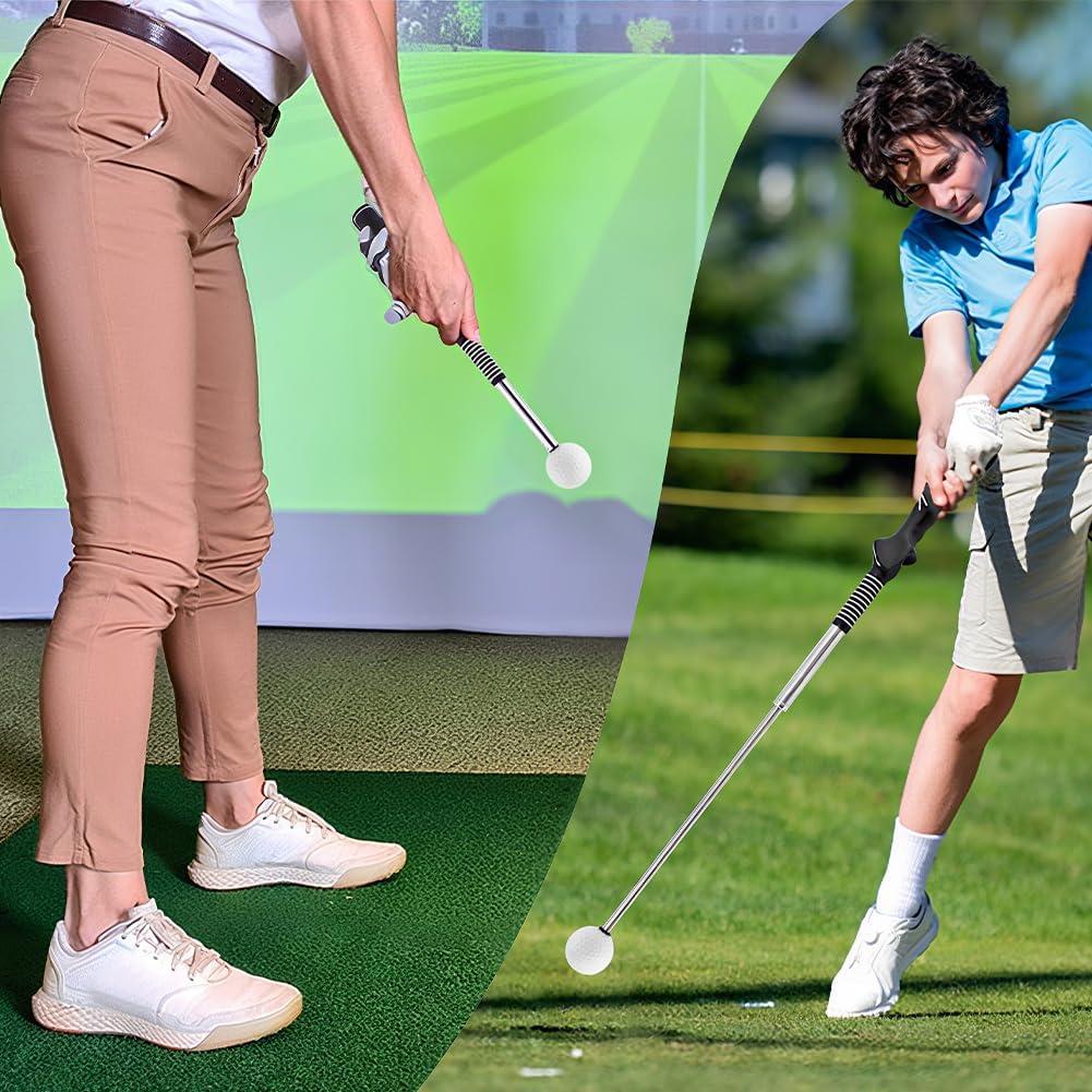 Bastón de Práctica de Golf TILZIKA Retráctil con Clic 66cm