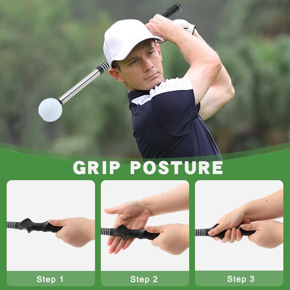 Bastón de Práctica de Golf TILZIKA Retráctil con Clic 66cm