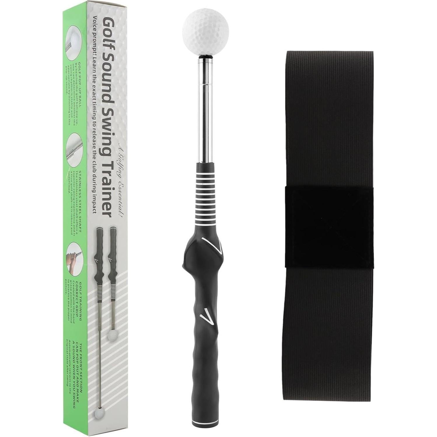 Bastón de Práctica de Golf TILZIKA Retráctil con Clic 66cm