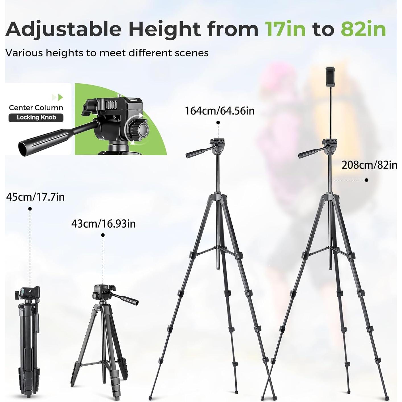 Trípode Aureday TBC001 para Teléfono con Control Remoto