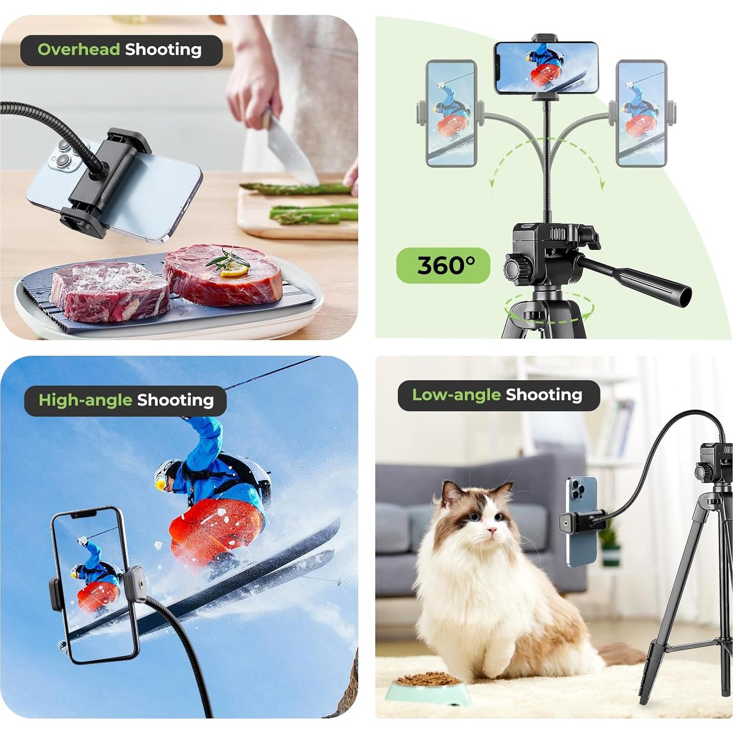 Trípode Aureday TBC001 para Teléfono con Control Remoto