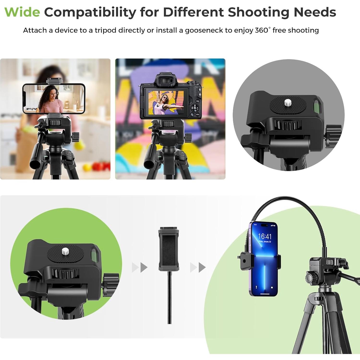 Trípode Aureday TBC001 para Teléfono con Control Remoto