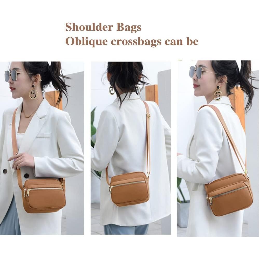 Bolso Cruzado de Nylon DIHKLCIO Impermeable para Mujeres