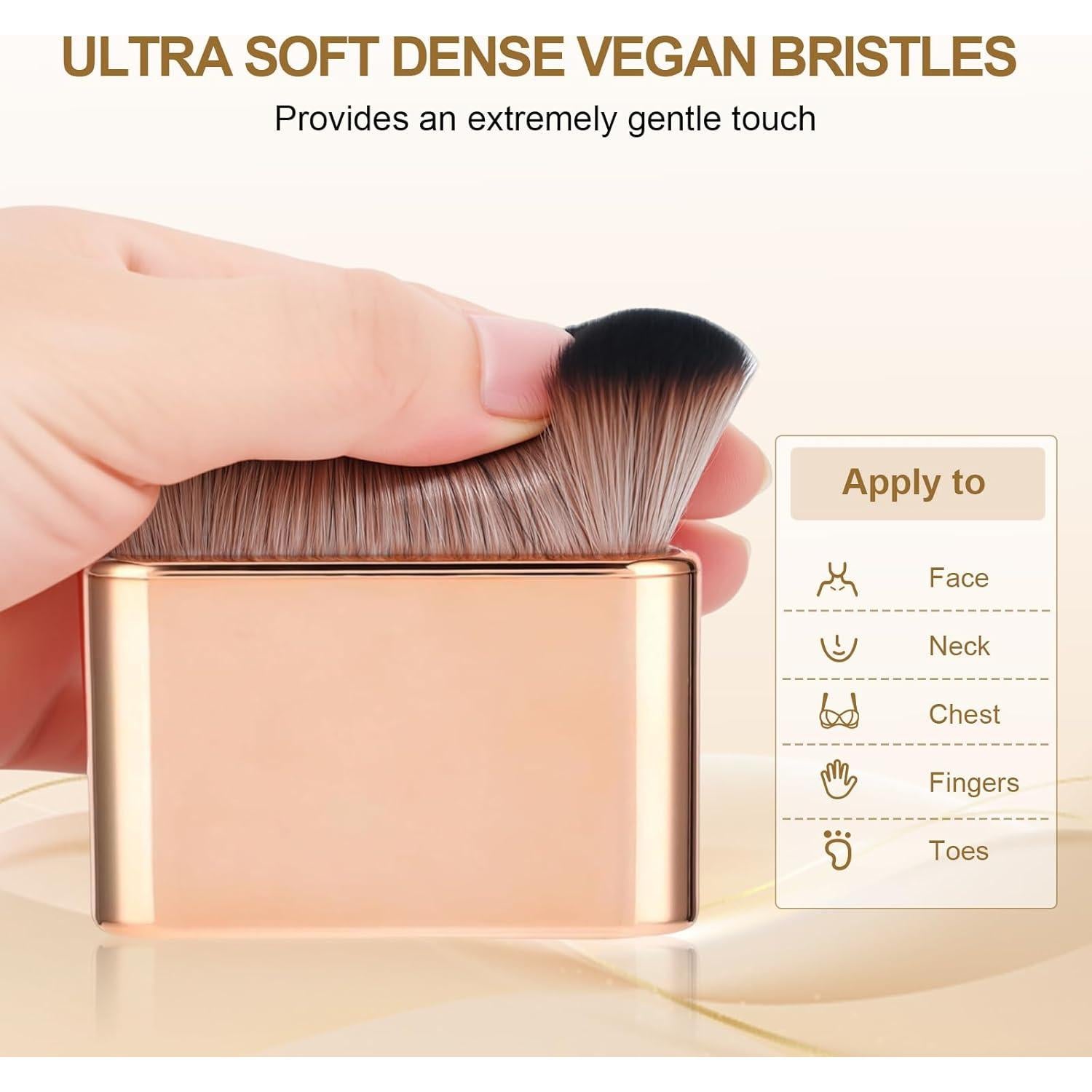 Brocha Corporal Premium Runhike con Cerdas Suaves y Densas