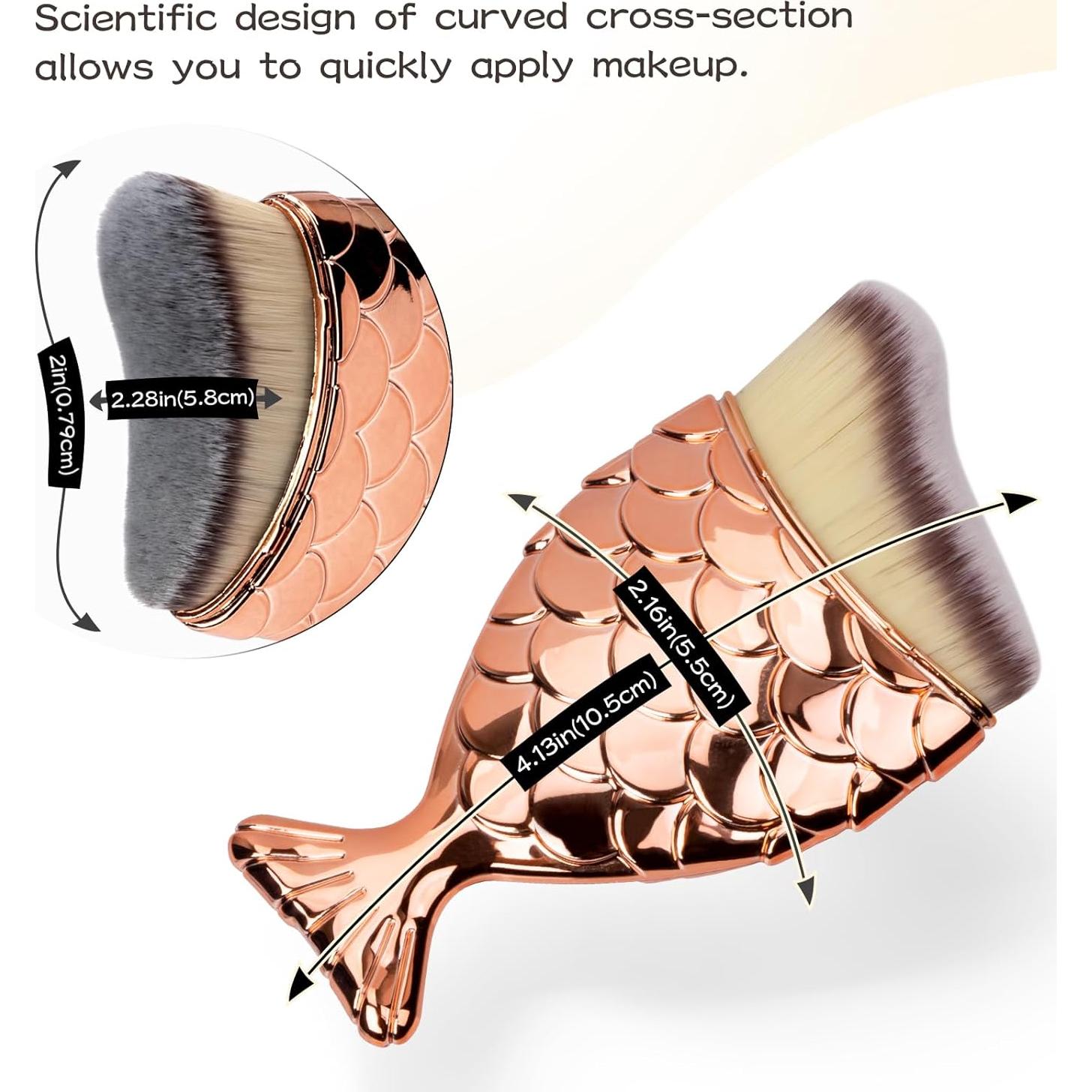 Brocha Kabuki YOSENG para Protector Solar y Maquillaje