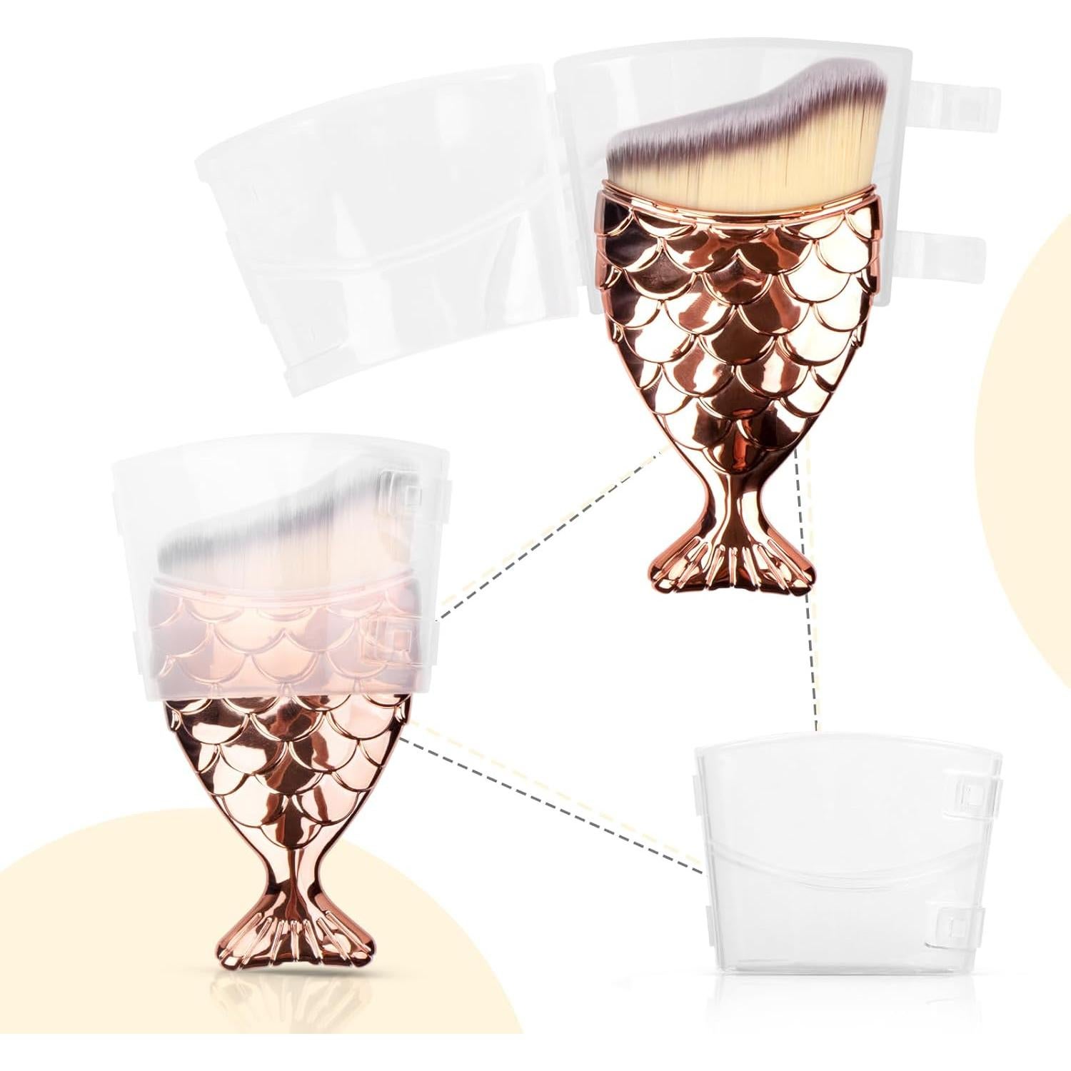 Brocha Kabuki YOSENG para Protector Solar y Maquillaje