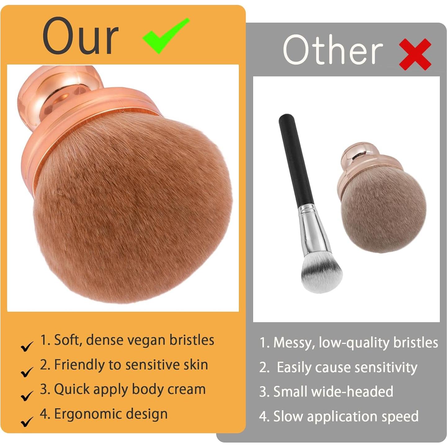 Brocha Corporal Extra Grande UNIMEIX para Autobronceador 7.62 cm