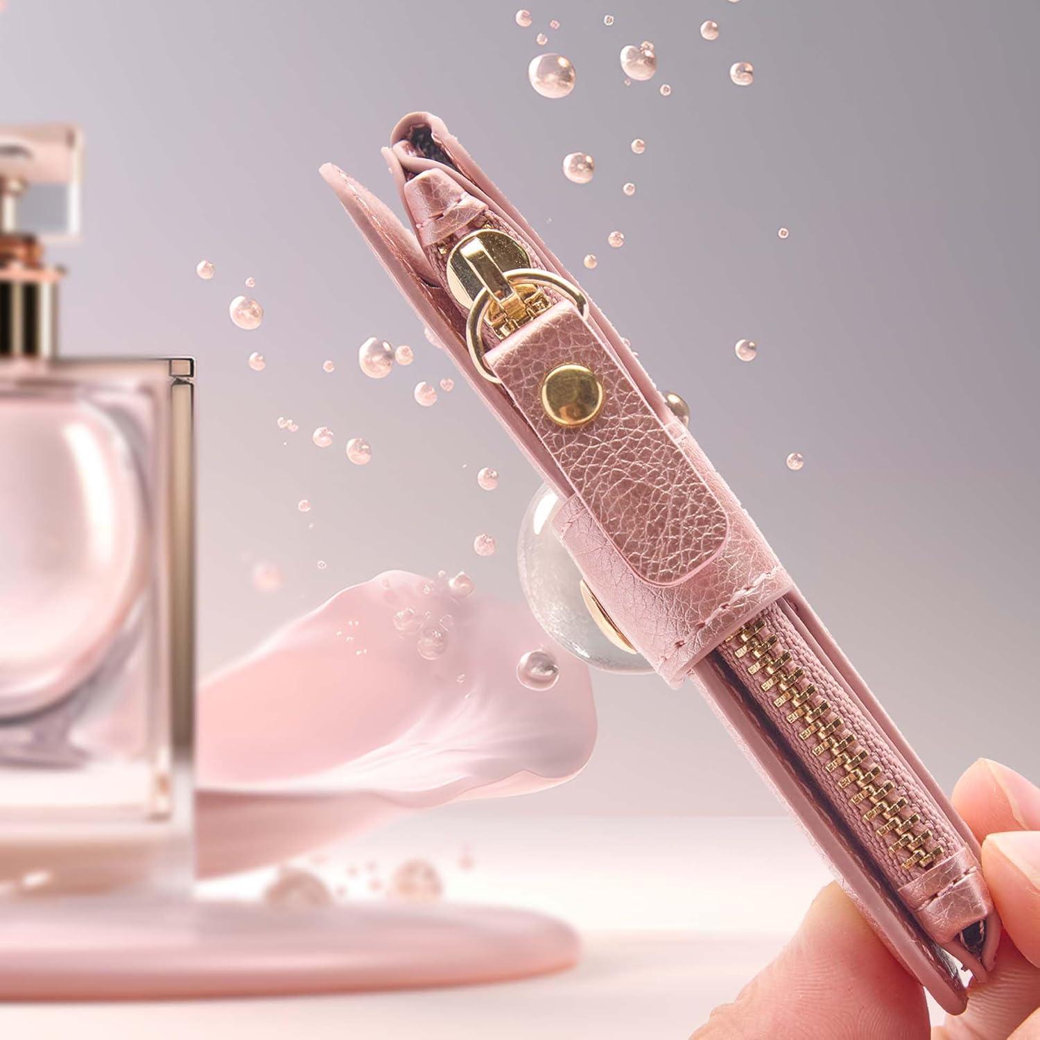 Monedero Llavero JIAFENGKIM Rosa con Bloqueo RFID