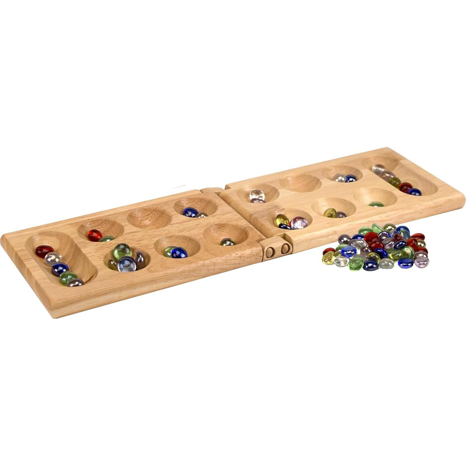 Mancala Juego de Madera Plegable Pressman 2 Jugadores
