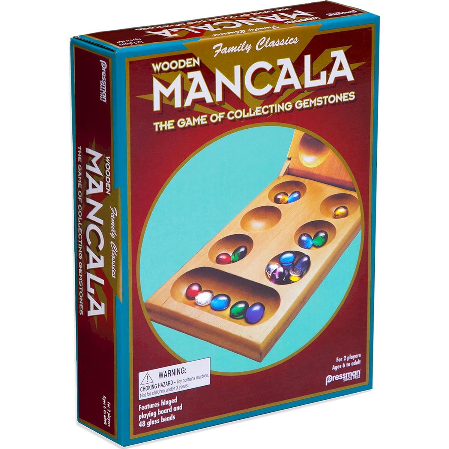 Mancala Juego de Madera Plegable Pressman 2 Jugadores