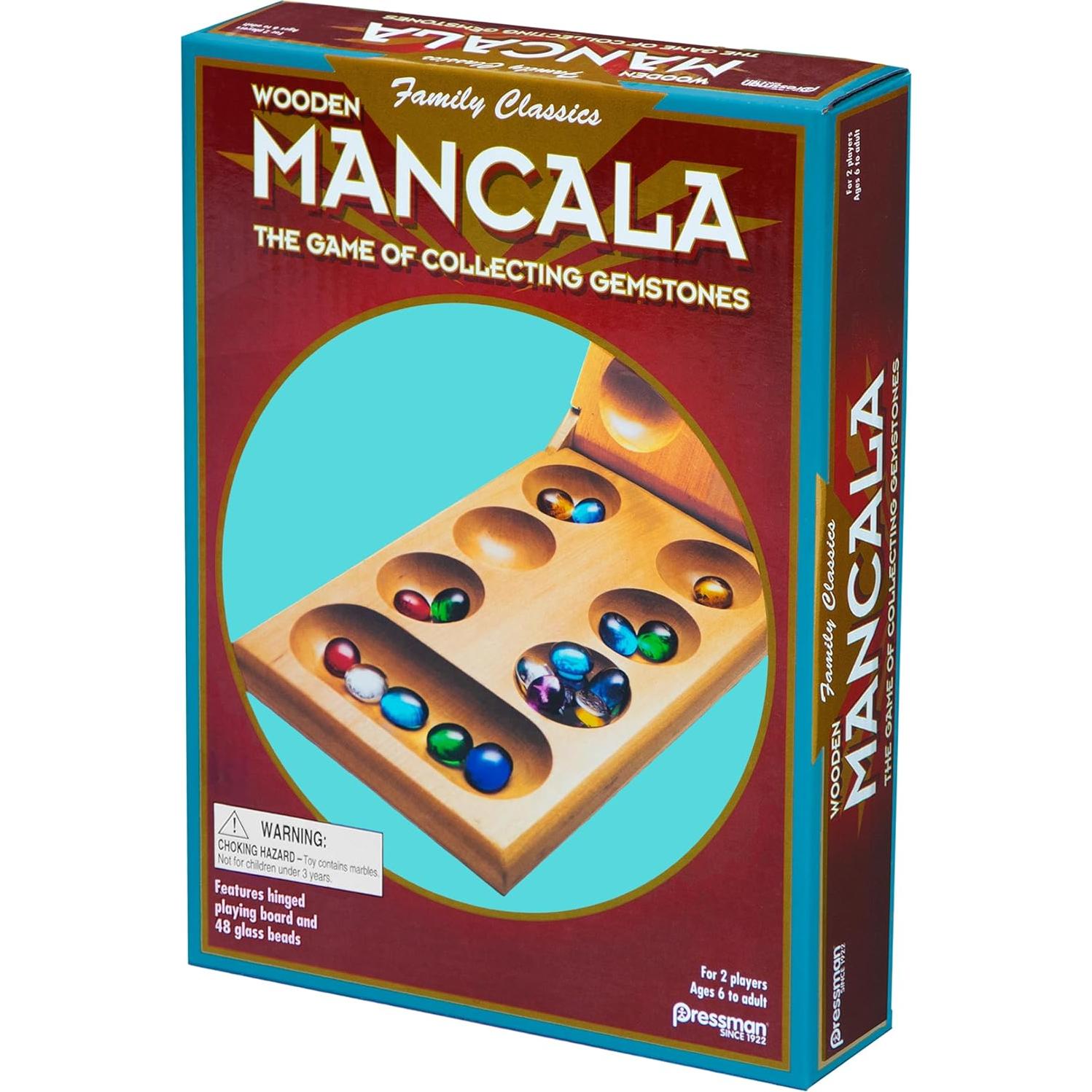 Mancala Juego de Madera Plegable Pressman 2 Jugadores