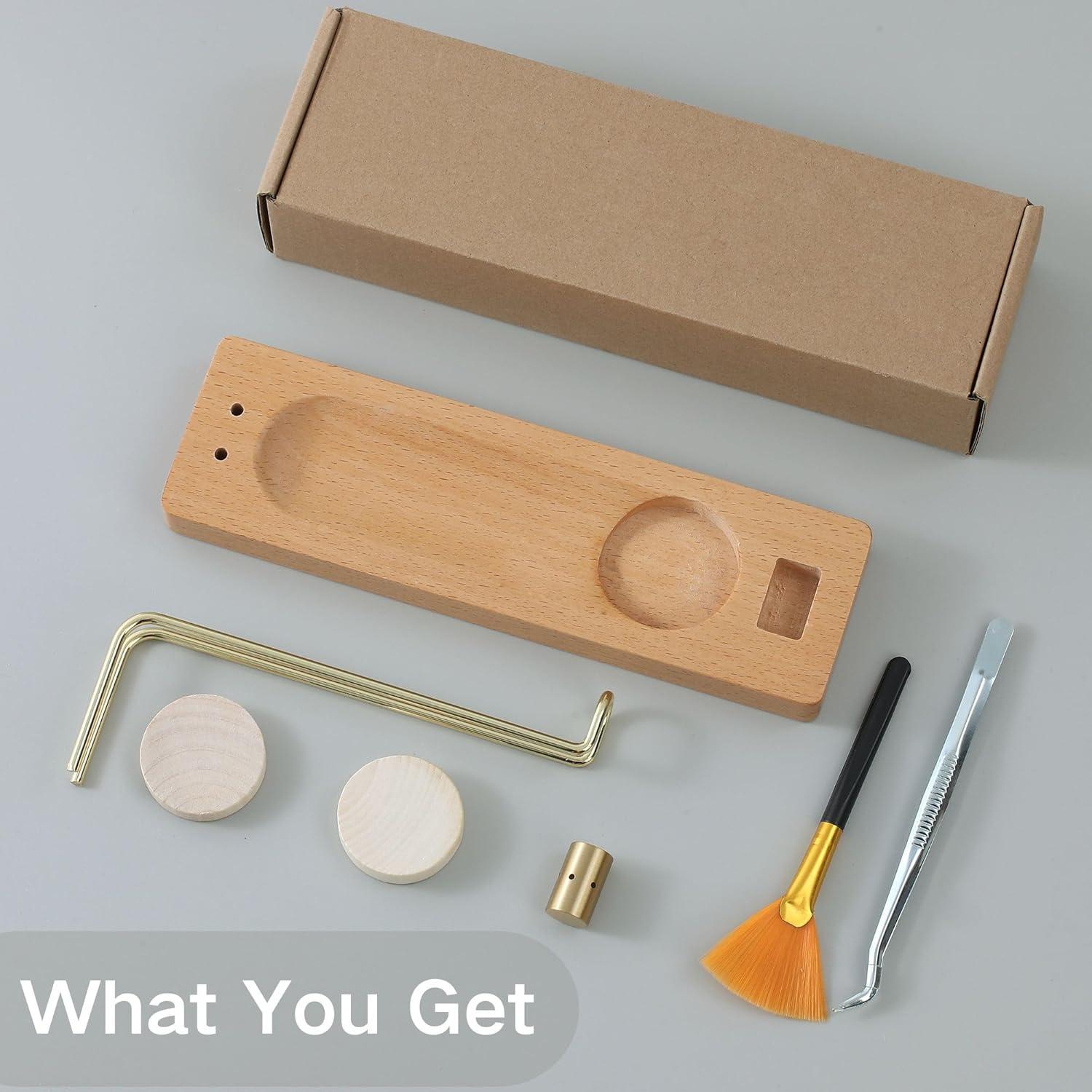 Soporte de Incienso 4 en 1 Reyife de Madera para Palo Santo y Salvia