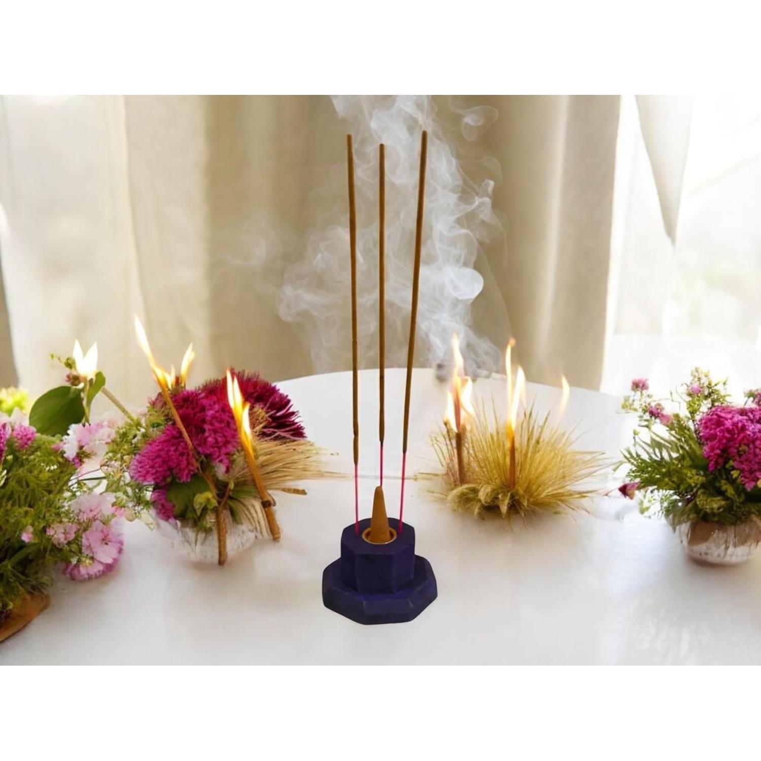 Quemador de Incienso Torre Giftbrit 30.48 cm Azul Oscuro