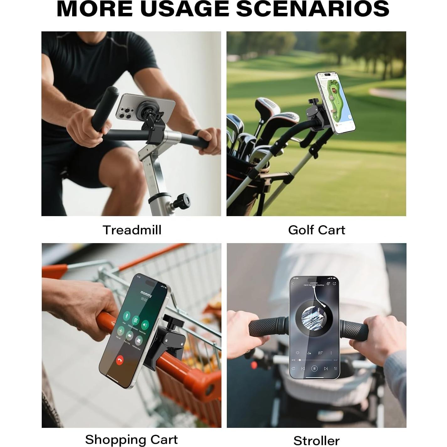 Soporte para Teléfono OQTIQ Magnético para Bicicleta y Caminadora