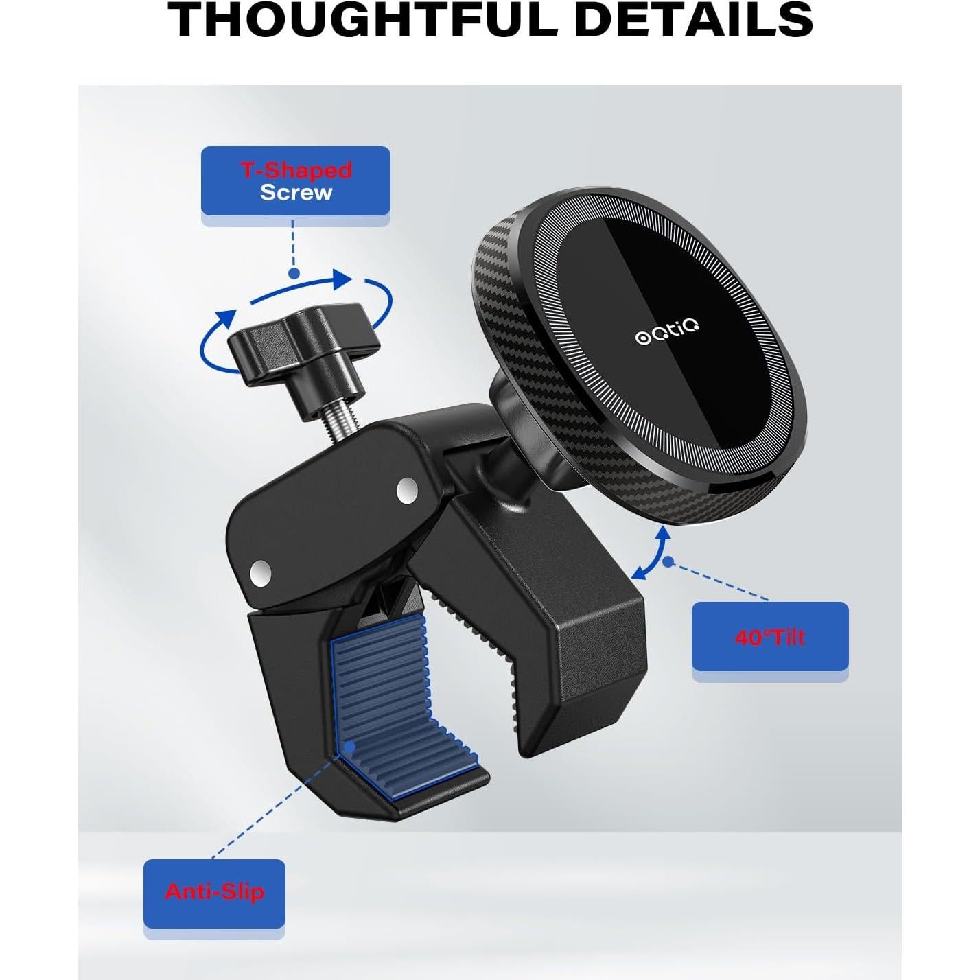 Soporte para Teléfono OQTIQ Magnético para Bicicleta y Caminadora