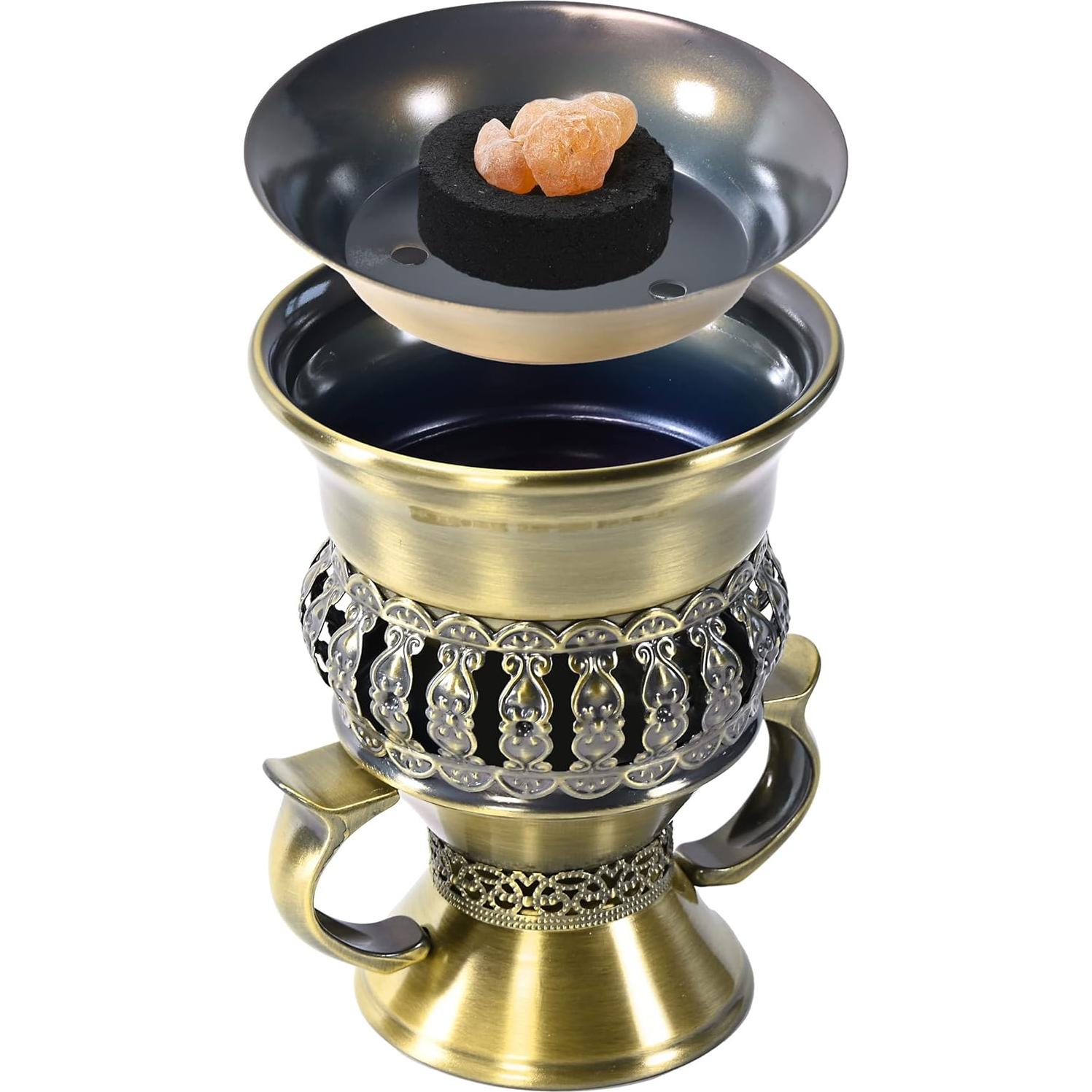 Quemador de Incienso Mubkhara PINCASOL Bronce 11.4 cm