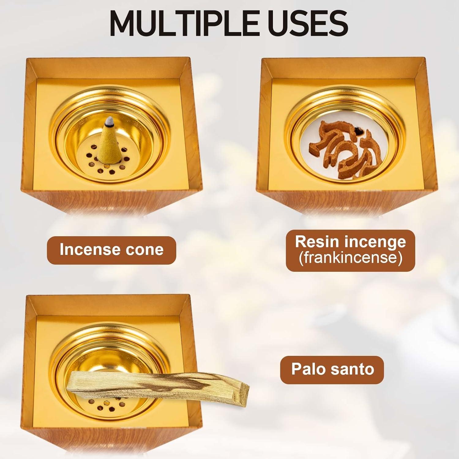 Quemador de Incienso de Carbón Xisakaca 27 cm Marrón