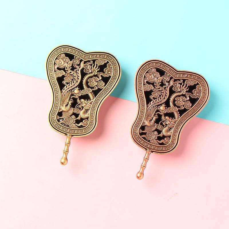 Paquete de 6 quemadores de incienso NOIAFZY metal vintage