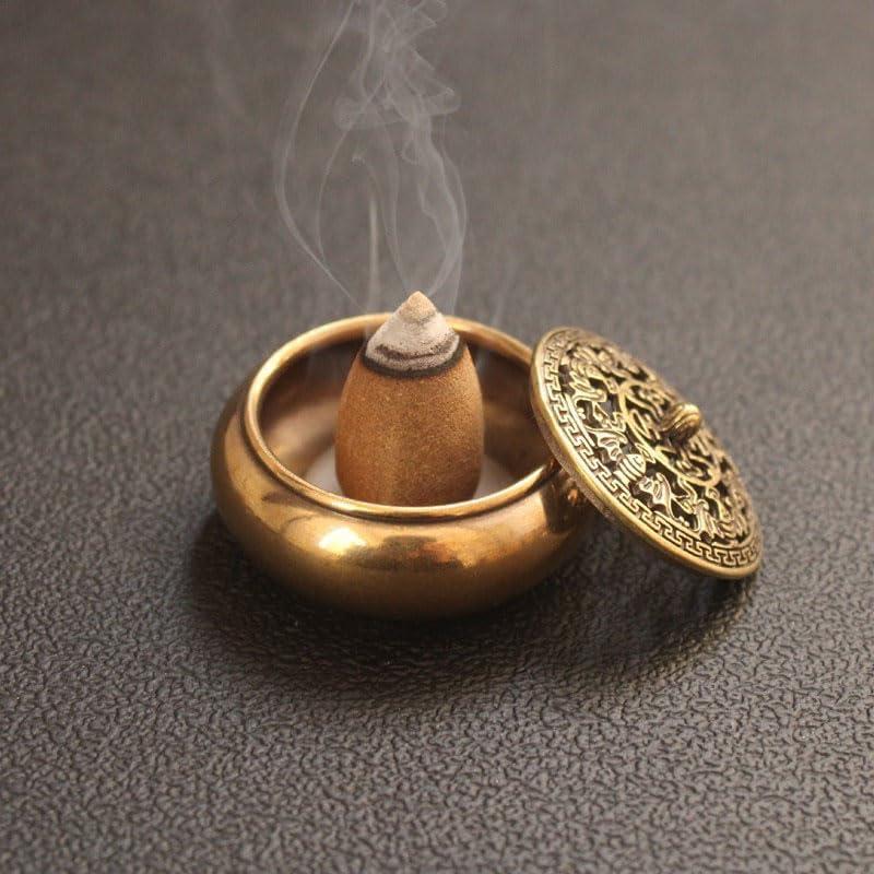 3 Pcs Quemador de Incienso Opexicos Cobre Puro Estilo Antiguo