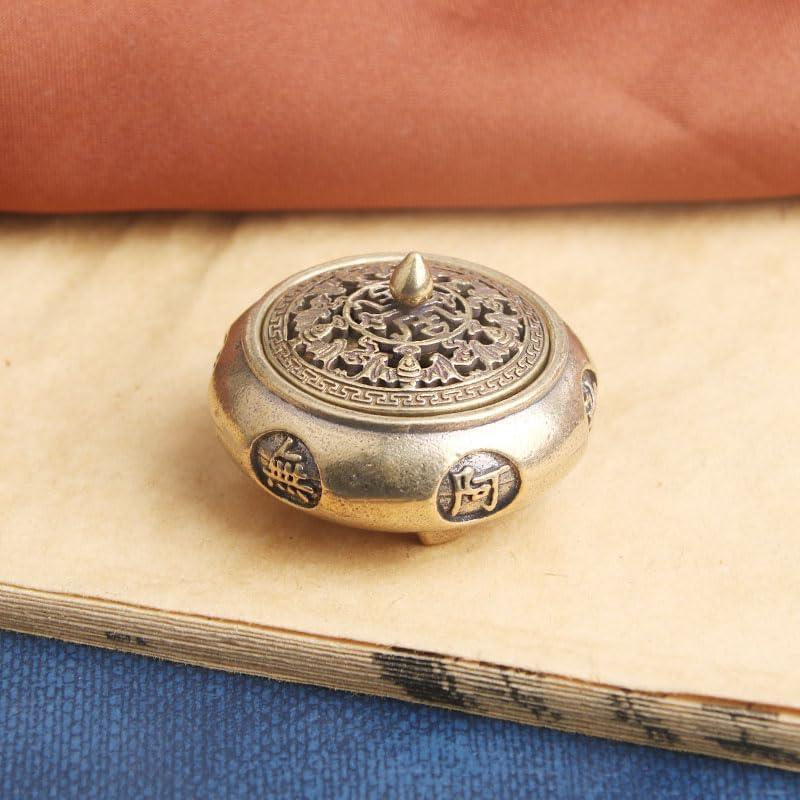 3 Pcs Quemador de Incienso Opexicos Cobre Puro Estilo Antiguo