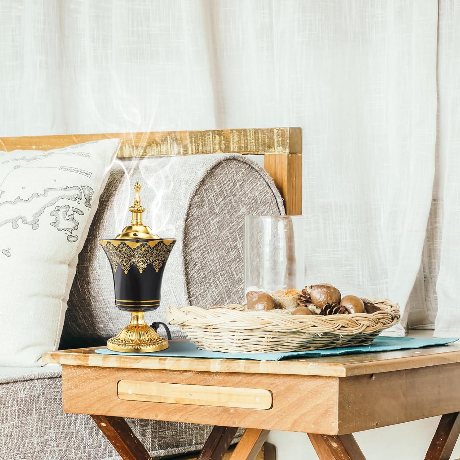 Quemador de Incienso Eléctrico Cabilock Negro 19.5x7.5cm