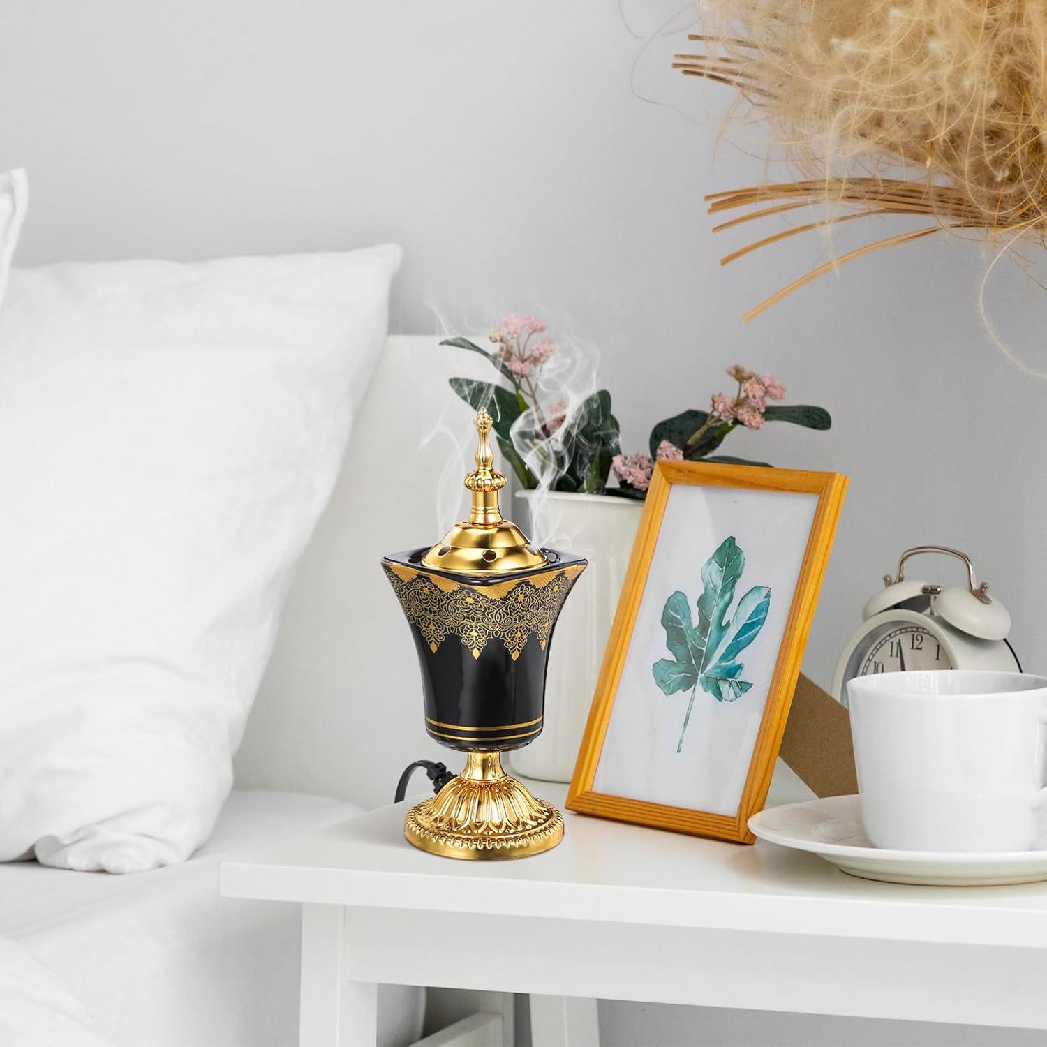 Quemador de Incienso Eléctrico Cabilock Negro 19.5x7.5cm