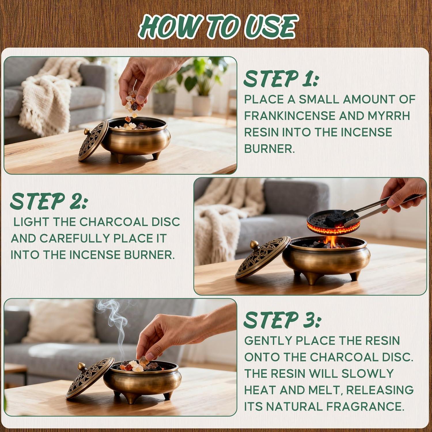 Conjunto de Incienso y Mirra Yakucho 150 g - Resina Natural