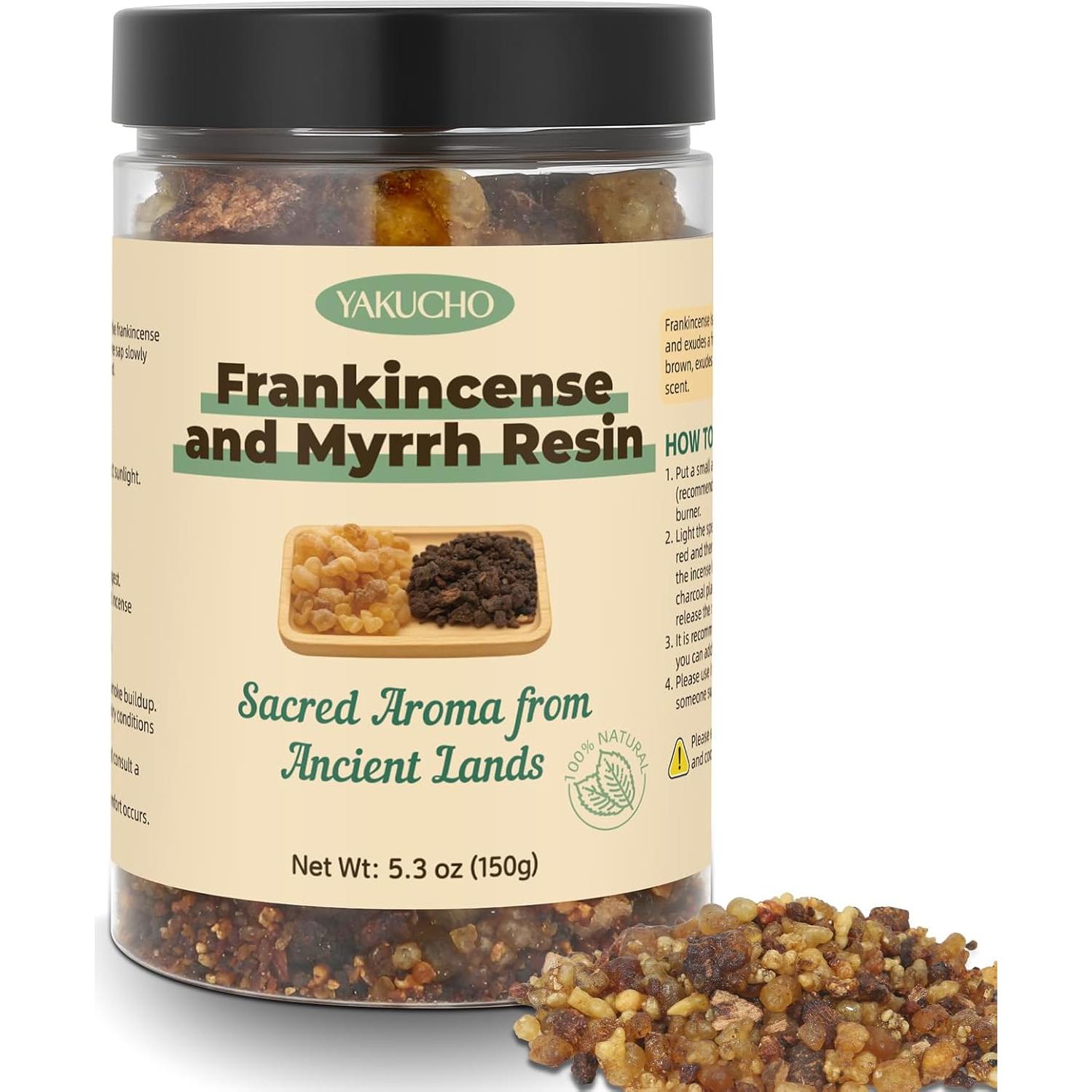 Conjunto de Incienso y Mirra Yakucho 150 g - Resina Natural