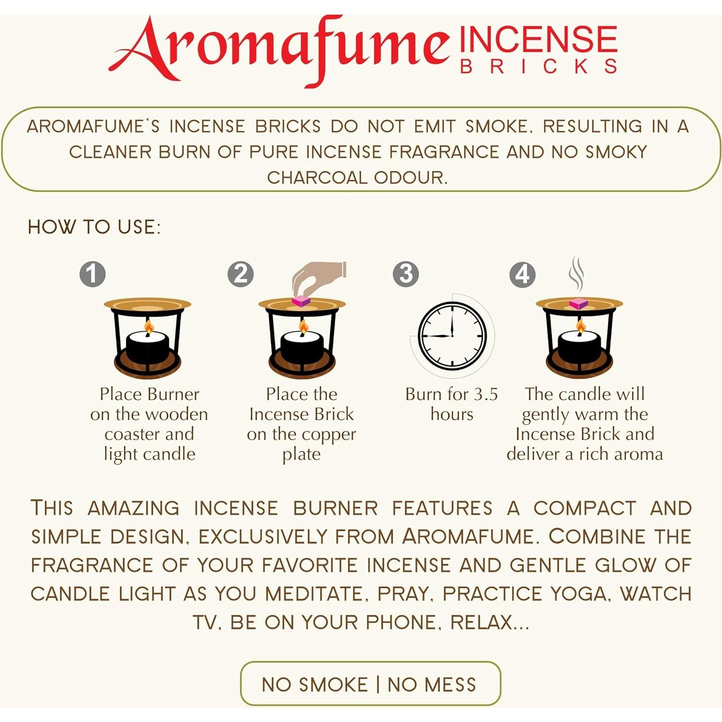 Ladrillos de Incienso Aromático Aromafume - 10 cm